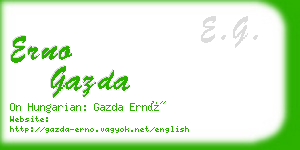 erno gazda business card